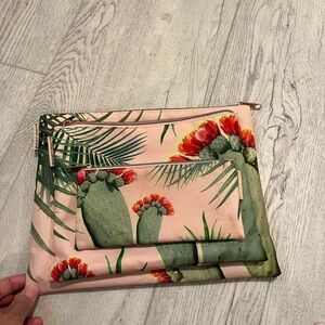 The Honest Company Pink and Green Cactus Accessory Set
